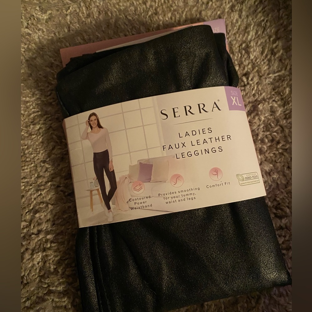 NWT - Serra (Aldi) Faux Leather Leggings - Size XL